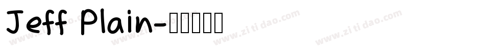 Jeff Plain字体转换